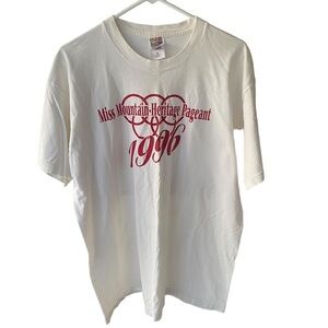 Vintage Tee Shirt Miss Mountain Heritage Pageant 1996 Size XL
